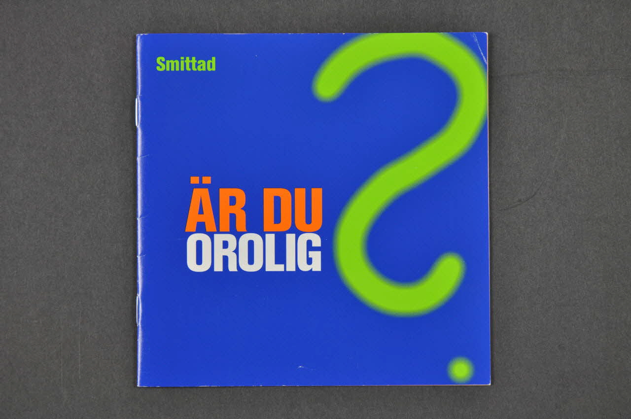 Convictus BROCHURE "Är du orolig ?" Suède 2002 2005.36.9 Photo Mucem