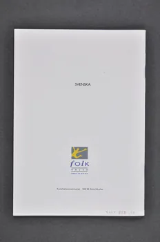 Folkhälsoinstitutet BROCHURE "Omtanke / En liten bok om sexuellt överförda sjukdomar" (Prévention. Brochure sur les maladies sexuellement transmissibles" (en suédois) Suède 1999 2005.38.23 Photo Mucem