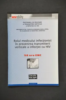 Romanian Angel Appeal BROCHURE "Rolul medicului infectionist in prevenirea transmiterii verticale a infectiei cu HIV" (Rôle du médecin infectiologue pour prévenir la transmission verticale  du VIH) Roumanie 2004 2004.237.38 Photo Mucem