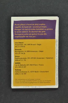 Amoc , Adzon Et Stratelis (Belgique), Aides Dépliant "Sida ! Mi si poate intimpia chiar si mie ?" (en roumain) (traduction) Allemagne 2005 2005.43.12 Photo Mucem