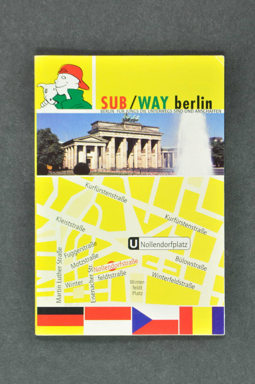 Dépliant "Sub / way Berlin" Berlin fur jungs die unterwegs sind und andschaffen" (traduire) 2005.43.16 Photo Mucem