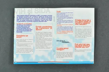 Deutsche Aids-Hilfe BROCHURE "Sexul ça meseriemic ghid pentru baieti" (en roumain) (Livre pour les jeunes qui sont dans le travail du sexe) Allemagne 1997/12 2005.43.20 Photo Mucem