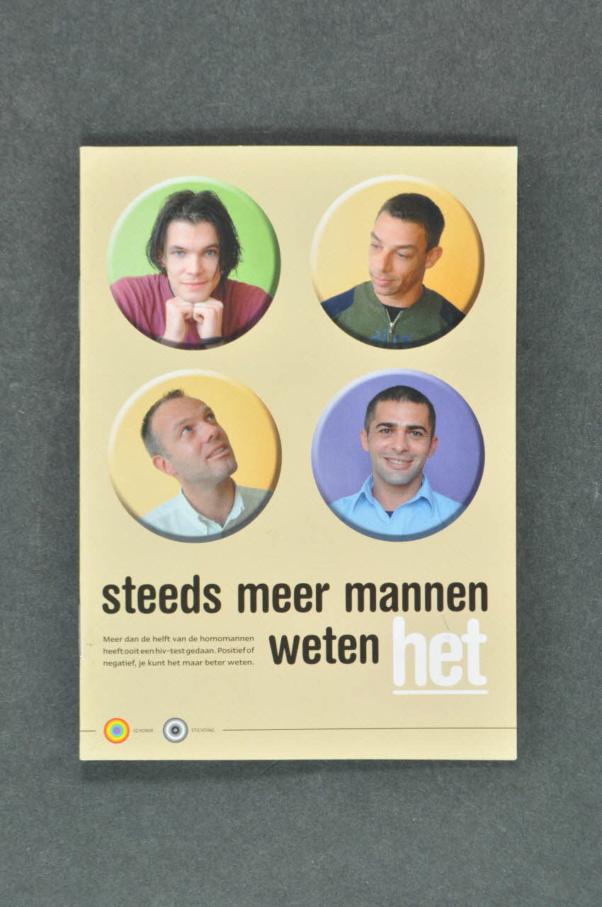 Shorerstichting BROCHURE "Steeds meer mannen weten het" (Les hommes le savent de plus en plus ??) Pays-Bas 2003 2005.43.23 Photo Mucem
