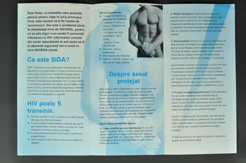 Dépliant "Sida si tu. Sex protejat pentru minoritatile sexuale" (Sida et toi. Protection sexuelle pour les minorités sexuelles) (?) 2005.43.7 Photo Mucem