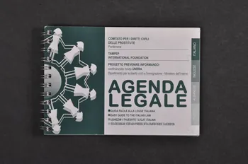 Comitato per i Diritti Civili delle Prostitute / Tampep BROCHURE "Agenda legale" (Agenda juridique) (en italien, anglais, albanais, russe) Italie 2003/10 2005.44.11  Photo Mucem