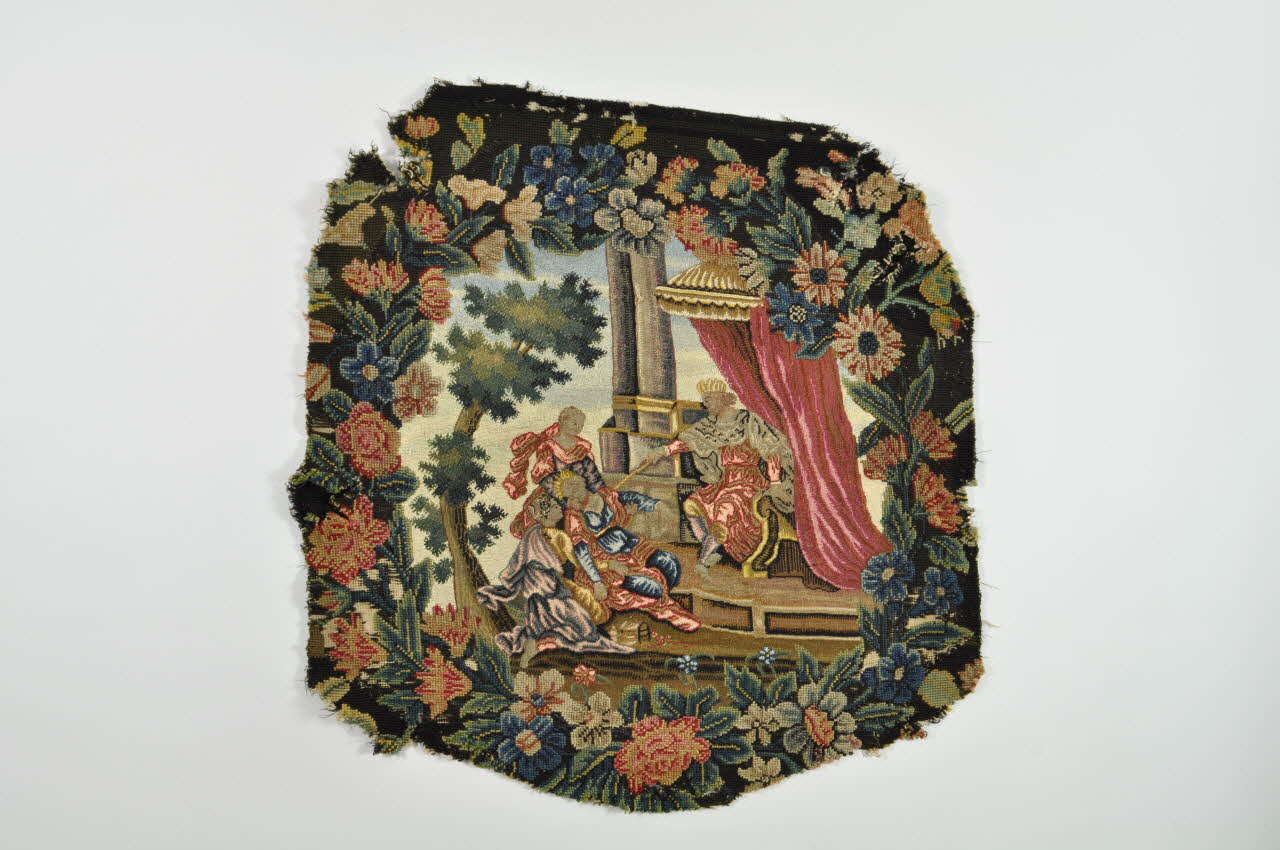 GARNITURE DE FAUTEUIL Le jugement de Salomon 2003.2.51 Photo Mucem