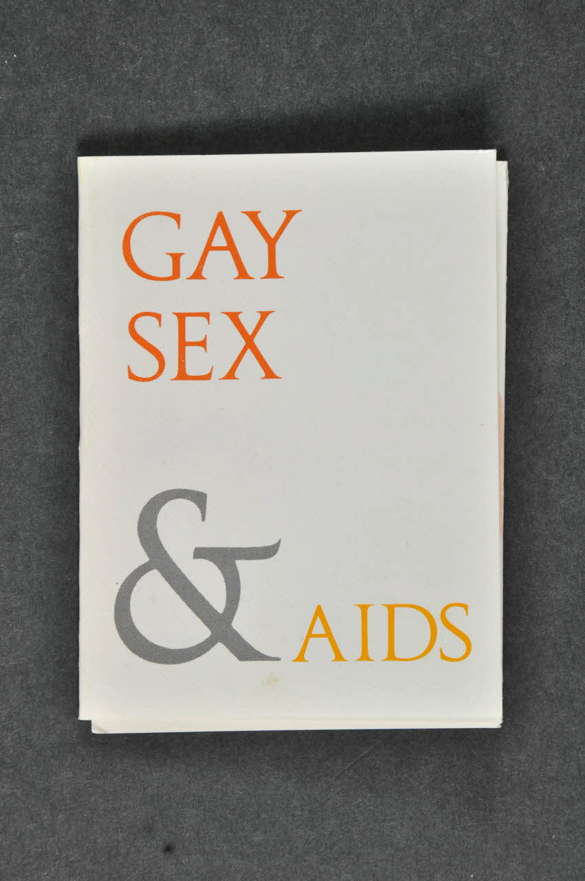 Projectgroup Preventive Information About Aids Dépliant "Gay Sex & AIDS" (en anglais) Pays-Bas 1987 2005.47.109 Photo Mucem