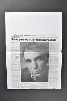 Libération Photocopie "Libres paroles d'un militant à l'écoute" France 1995/4/6 2003.21.28 Photo Mucem