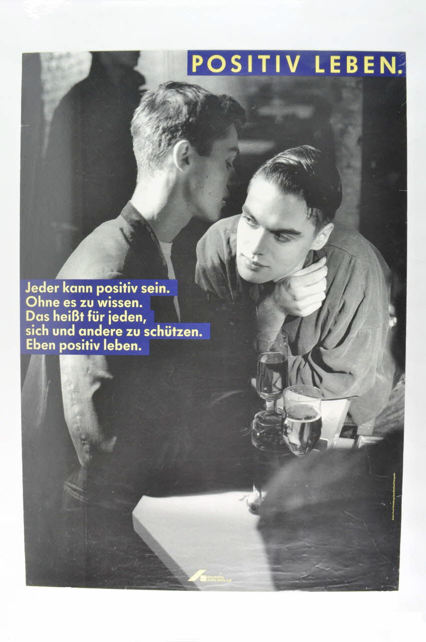 affiche "Positiv leben" (Vivre positivement) 2005.47.137 Photo Mucem