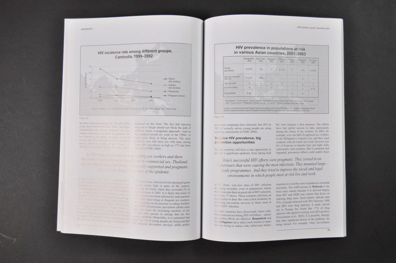 Onusida Et Oms Rapport AIDS epidemic update. December 2004 Lorraine, France 2004 2004.240.4 Photo Mucem