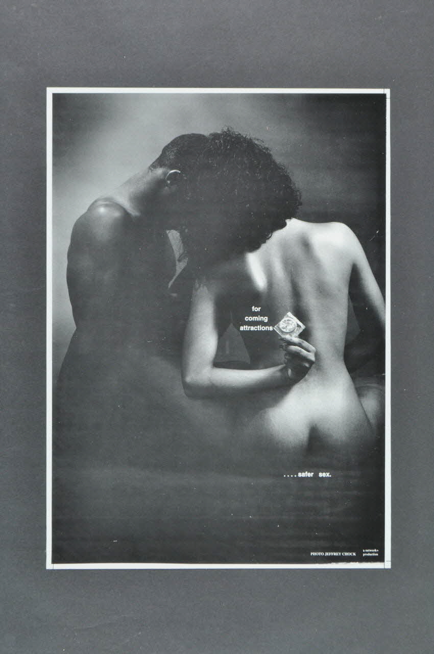 affiche "For coming attractions... safer sex" (Pour les attractions à venir... safer sex) 2005.47.157 Photo Mucem