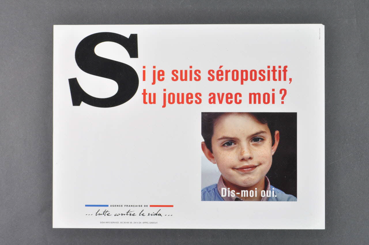 affiche "Si je suis séropositif, tu joues avec moi ?" 2005.47.164 Photo Mucem