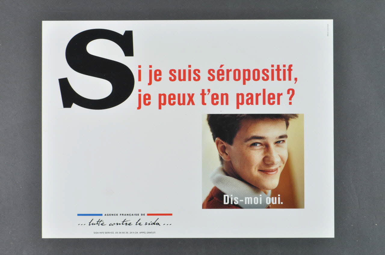 affiche "Si je suis séropositif, je peux t'en parler ?" 2005.47.165 Photo Mucem