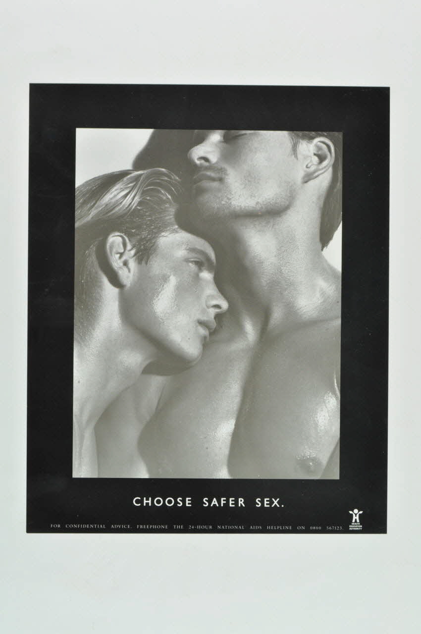 affiche "Choose safer sex" (Choisissez le safer sex) 2005.47.180 Photo Mucem