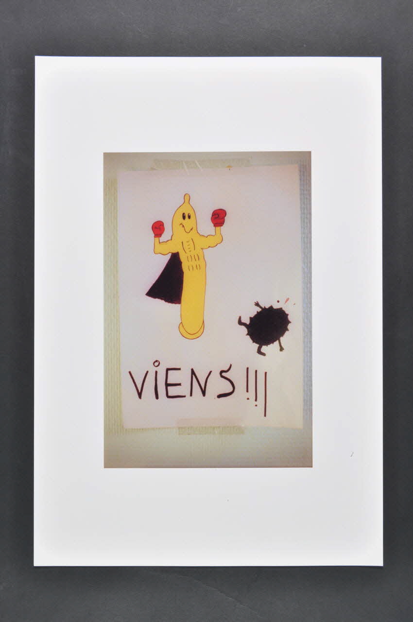 Maison D'arrêt D'avignon photographie Affichette faite par un détenu : "Viens" : Provence-Alpes-Côte d'Azur, France 2003 2003.37.7 Photo Mucem