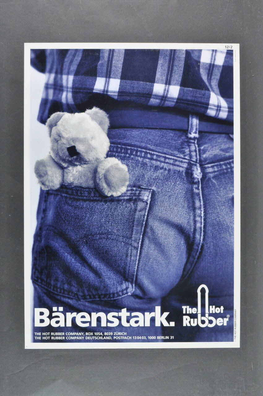 The Hot Rubber Company affiche "Bärenstark" (Aussi fort qu'un bœuf (ours)) Lorraine, Berlin 1991 2005.47.190 Photo Mucem