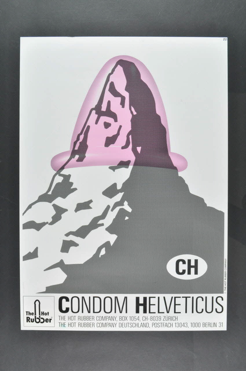 affiche "Condom Helveticus" (Préservatif Helvète) 2005.47.192 Photo Mucem