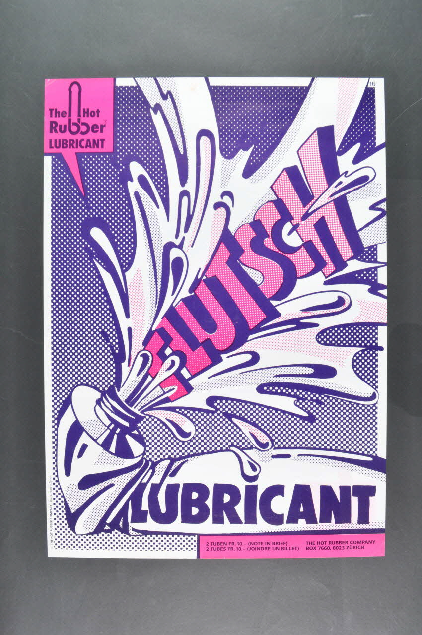 affiche "The hot rubber Lubricant" 2005.47.200 Photo Mucem
