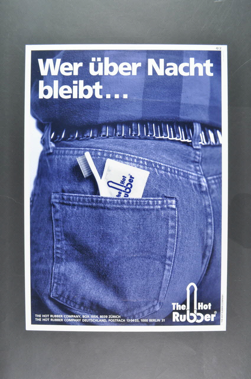 affiche "Wer über Nacht bleibt..." (Qui passe la nuit...) 2005.47.201 Photo Mucem