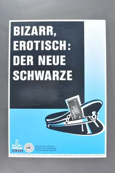 The Hot Rubber Company affiche "Bizarr, erotisch : der neue schwarze" (Bizarre, érotique : le nouveau noir) Berlin 1991 2005.47.204  Photo Mucem