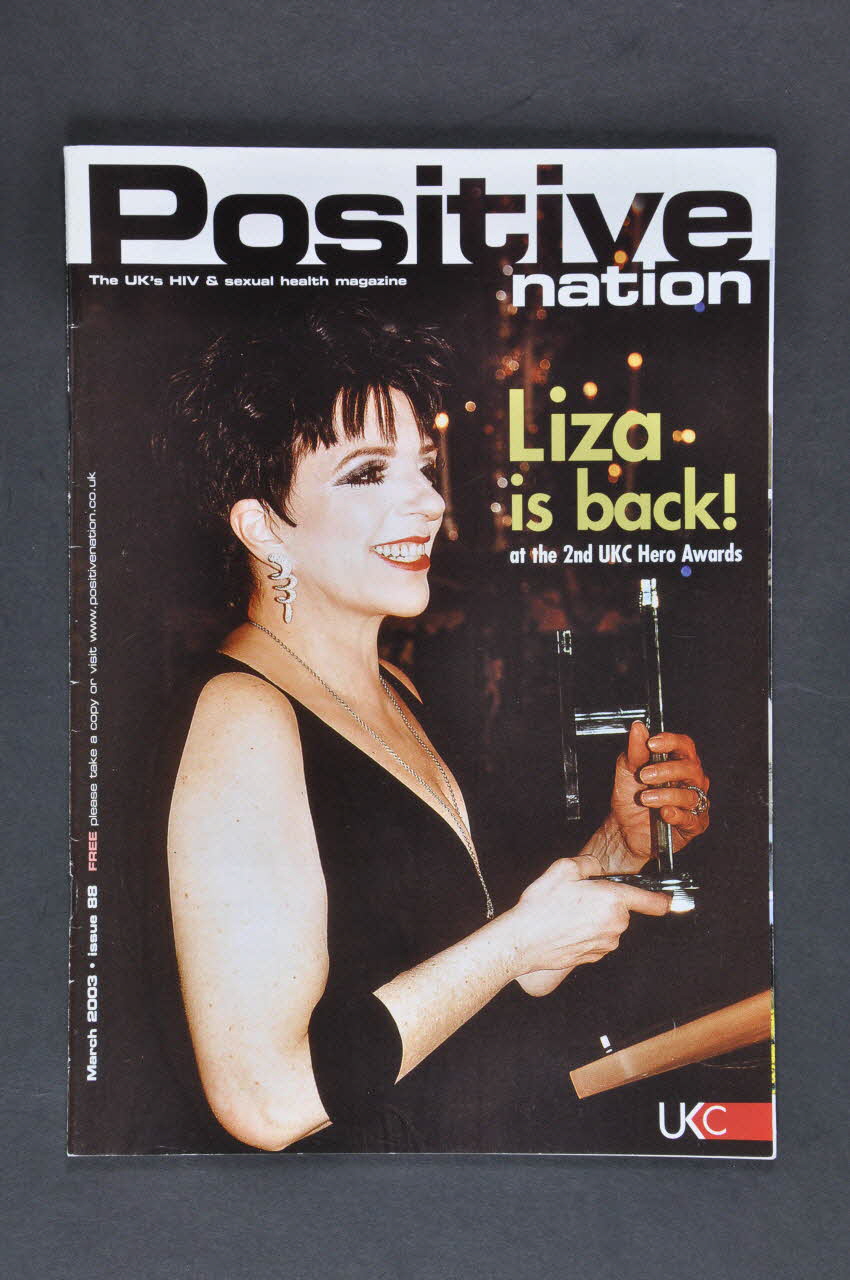 UK Coalition Of People Living With Hiv/Aids revue Positive nation, mars 2003, n° 88 Grande Bretagne 2003/3 2003.40.12 Photo Mucem