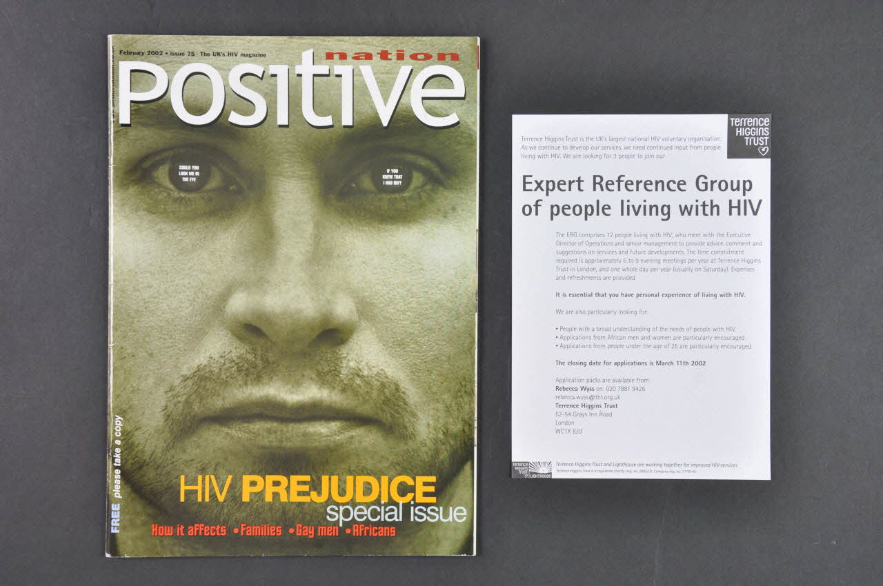 UK Coalition Of People Living With Hiv/Aids revue "HIV Prejudice special issue" (N° spécial sur les préjugés relatifs au VIH) Grande Bretagne 2002/2 2003.40.2.1-2 Photo Mucem