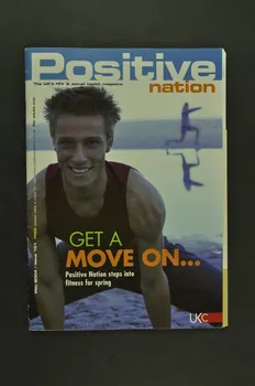 Positive Nation revue "Get a move on...Positive Nation steps into fitness for spring."  (Mettez vous à bouger. Positive Nation saute dans le fitness pour le printemps) Grande Bretagne 2004/5 2004.243.9.1-4 Photo Mucem