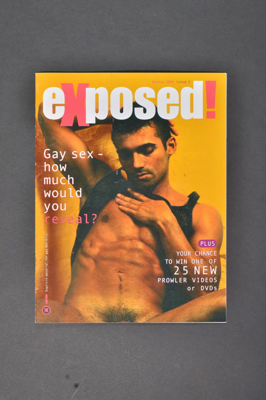 Terrence Higgins Trust & Chaps BROCHURE Exposed / Gay sex - how much would you reveal?" (Sexe gay. Jusqu'à combien voulez vous révéler?) Grande Bretagne 2001 2003.41.11 Photo Mucem