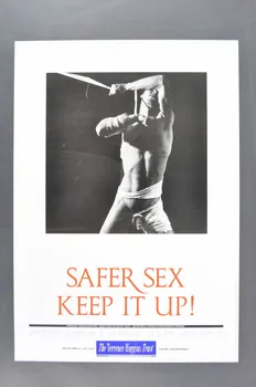 Terrence Higgins Trust affiche "Safer sex Keep it up !" (Safer sex. Maintiens le) Grande Bretagne 1988 2005.47.246  Photo Mucem