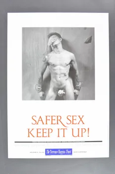Terrence Higgins Trust affiche "Safer sex Keep it up !" (Safer sex. Maintiens le) Grande Bretagne 1988 2005.47.248  Photo Mucem