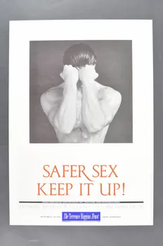 Terrence Higgins Trust affiche "Safer sex Keep it up !" (Safer sex. Maintiens le) Grande Bretagne 1988 2005.47.249 Photo Mucem