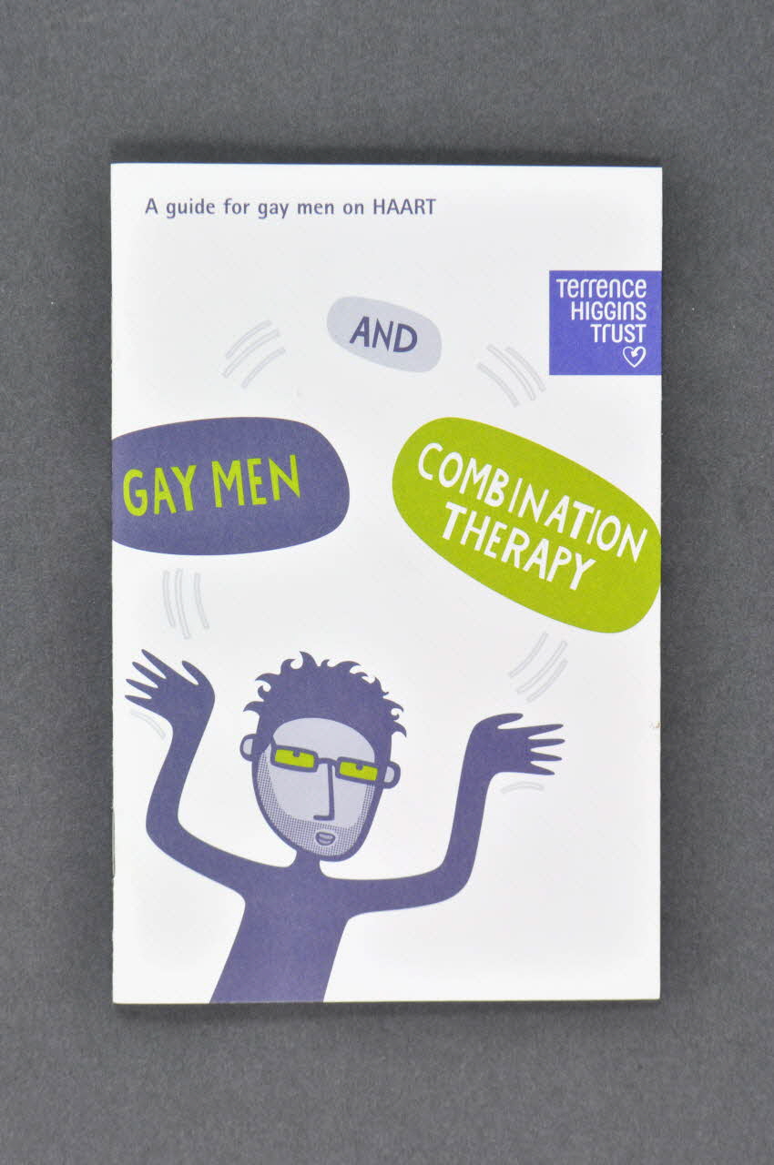 Terrence Higgins Trust Gb BROCHURE "Gay men and combination therapy" (Les hommes gays et la trithérapie) Grande Bretagne 2002 2003.41.19 Photo Mucem