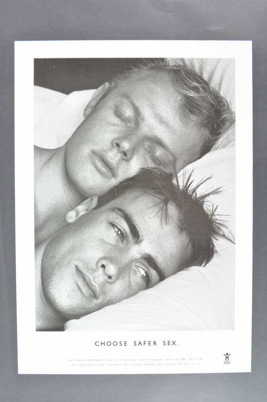 affiche "Choose safer sex" (Choisissez le safer sex) 2005.47.255 Photo Mucem