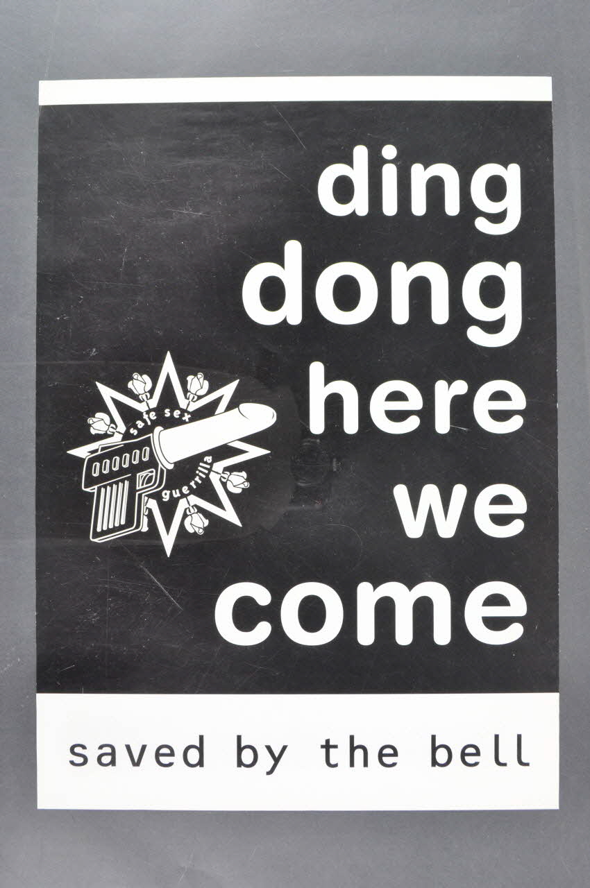 affiche "Ding dong here we come / safe sex guerilla 2005.47.270 Photo Mucem
