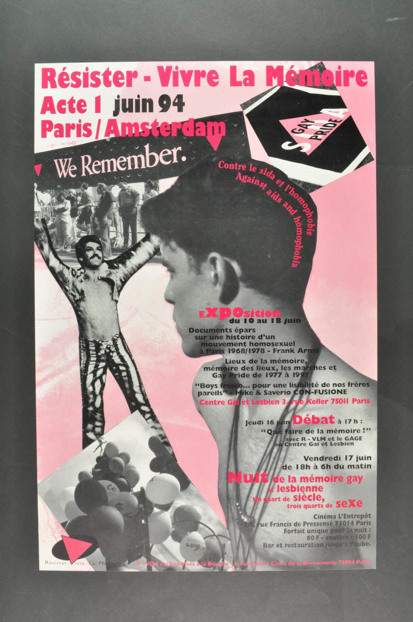 Résister Vivre la Mémoire affiche "Résister- Vivre la mémoire" France 1994/6 2005.47.271 Photo Mucem