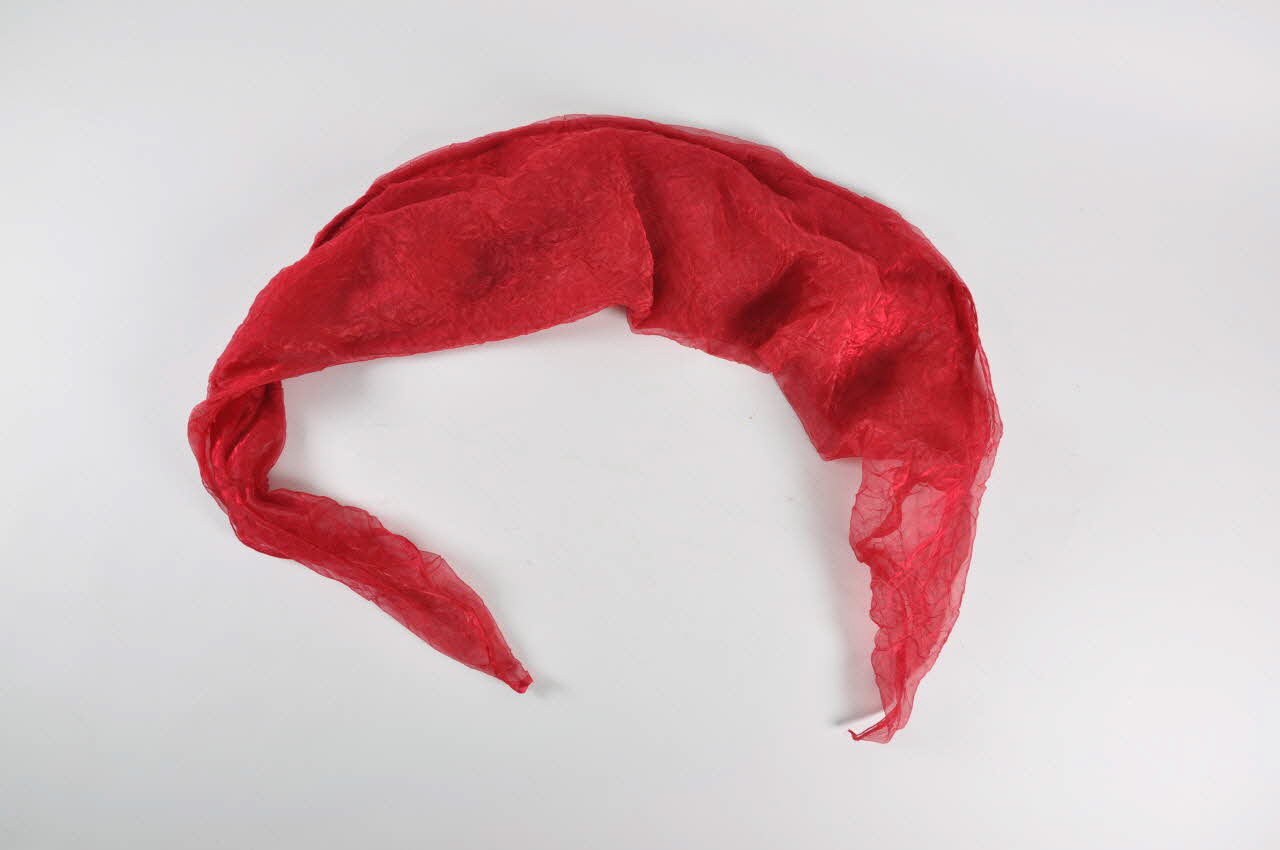 Association "Les Sablons Agissent" foulard "les sablons agissent" et foulard ruban rouge Pays de la Loire, France 2004 2004.253.1.2 Photo Mucem