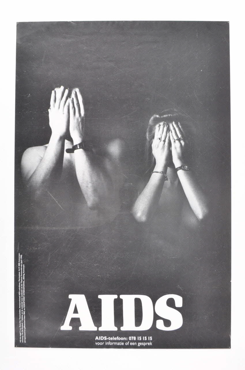 Aids Telefoon affiche "AIDS" Pays-Bas 1990/4 2005.47.276 Photo Mucem