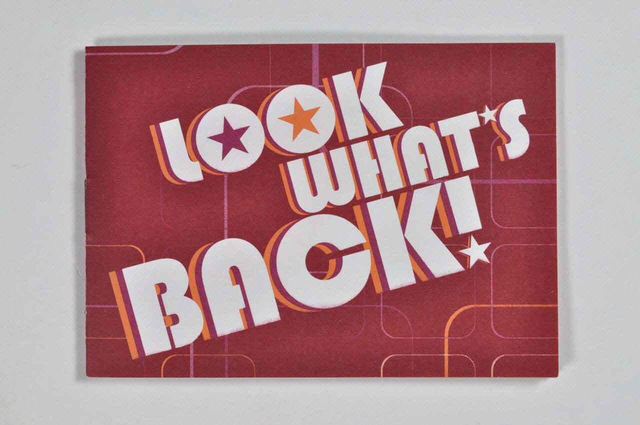 Terrence Higgins Trust Gb BROCHURE "Look what's back !" (Regarde ce qui est en train de revenir) Grande Bretagne 2001/9 2003.41.30 Photo Mucem