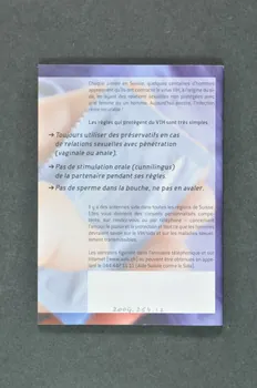 Aide Suisse Contre Le Sida (Ass) BROCHURE "Amour, plaisir et protection. Ce que les hommes devraient savoir sur le VIH/sida et sur les maladies sexuellement transmissibles" Lorraine, France 2004 2004.254.12 Photo Mucem