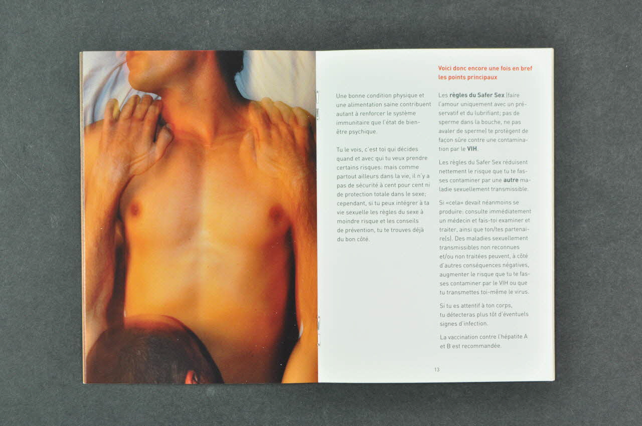 Aide Suisse Contre Le Sida (Ass) BROCHURE "Love Bugs. Informations sur les maladies sexuellement trnsmissibles pour les hommes ayant des relations sexuellement transmissibles pour les hommes ayant des relations sexuelles avec d'autres hommes" Lorraine, France 2004 2004.254.13 Photo Mucem