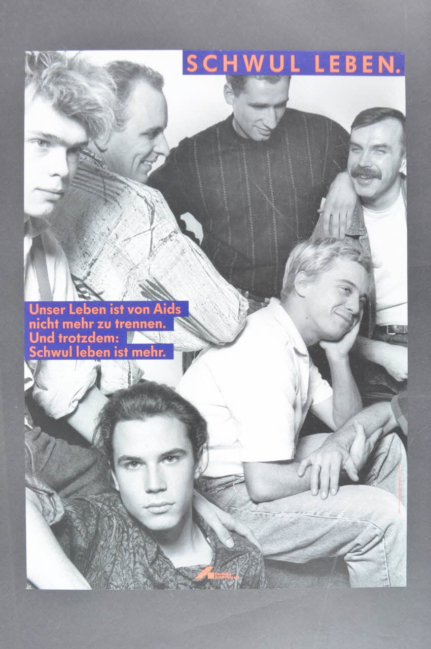 affiche "Schwul leben" (Vivre homosexuel) 2005.47.294 Photo Mucem