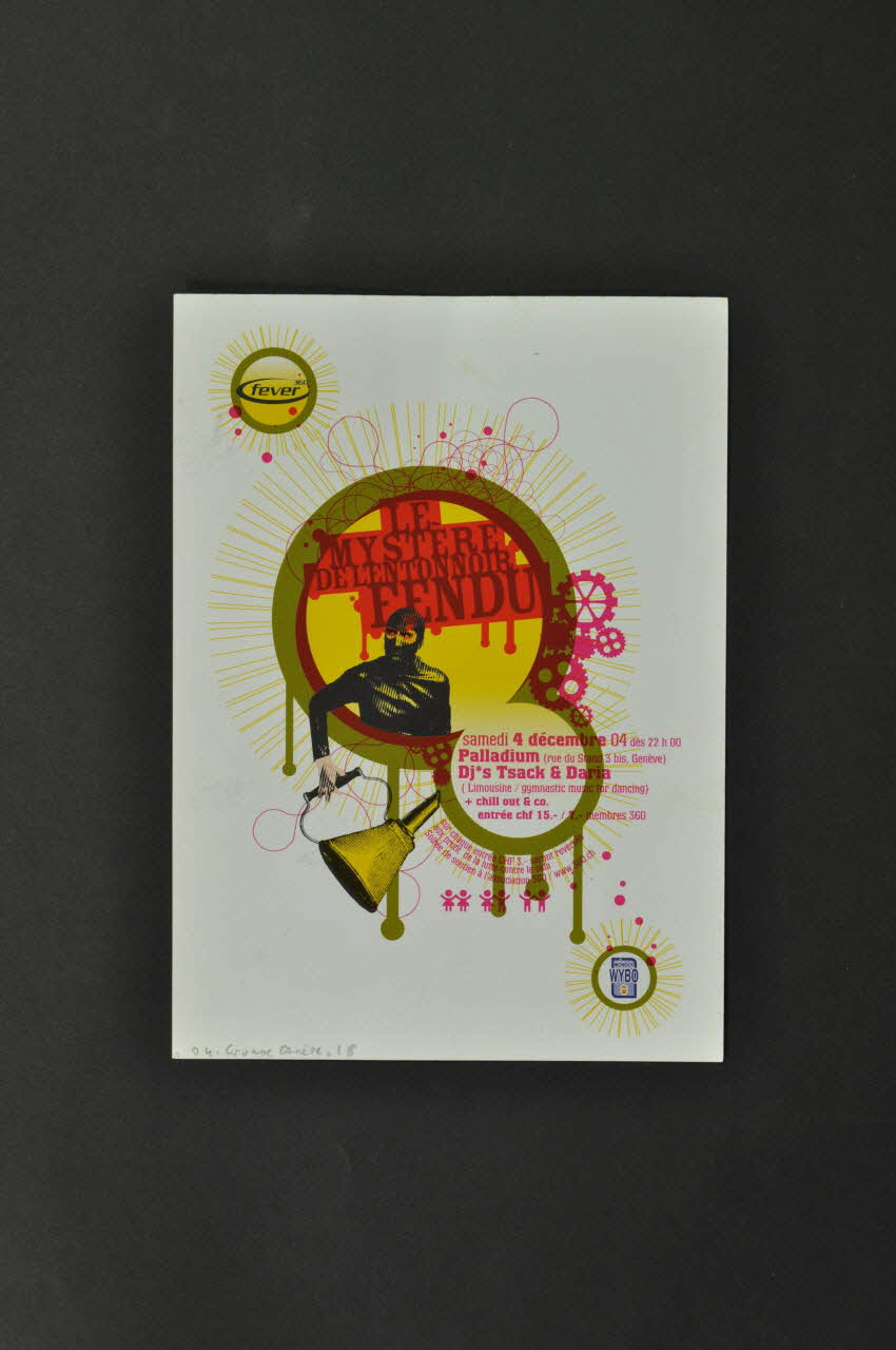 Coordination Genevoise Des Associations De Lutte CARTON D'INVITATION 1er décembre 04. Journée mondiale du sida . Genève. Femmes et VIH/sida" Lorraine, France 2004 2004.254.18 Photo Mucem