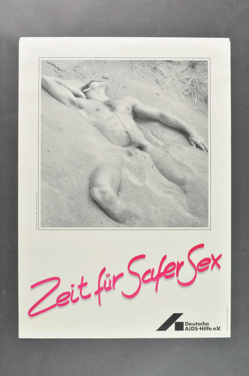 affiche "Zeit für safer sex" (Le temps pour safer sex) 2005.47.302 Photo Mucem