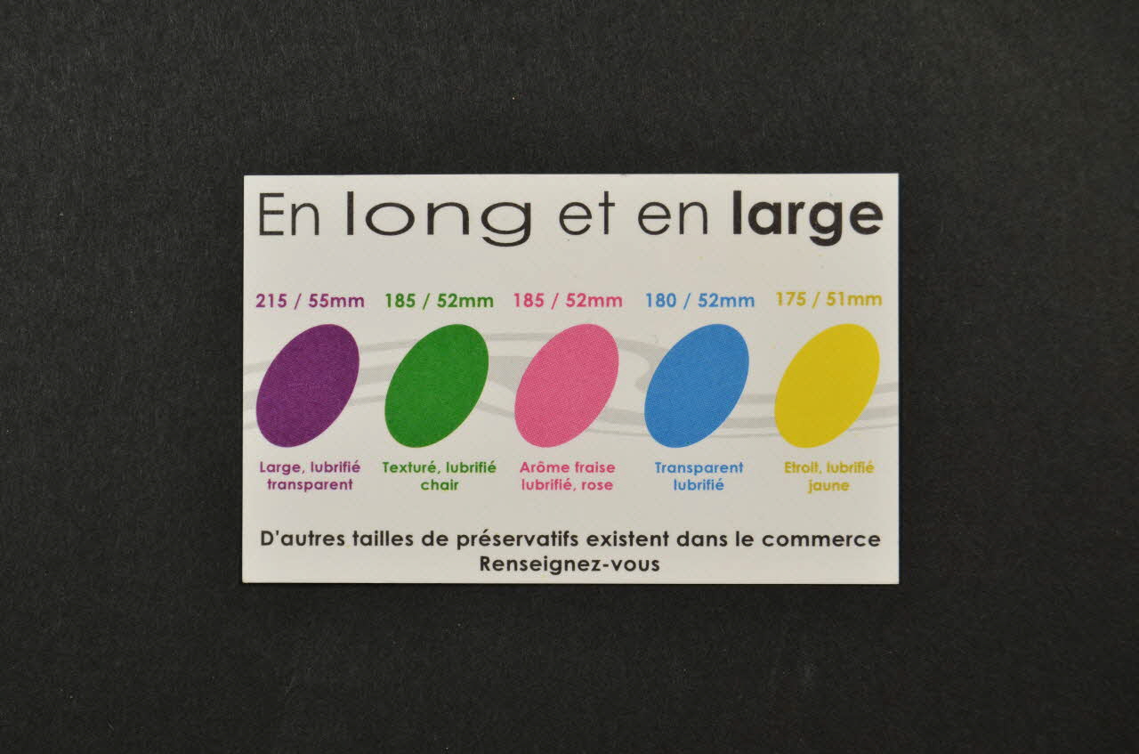 Groupe Sida Genève Carte d'information "En long et en large" Lorraine, France 2004 2004.254.7 Photo Mucem