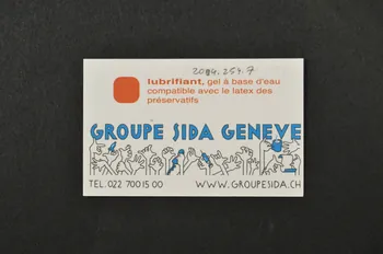 Groupe Sida Genève Carte d'information "En long et en large" Lorraine, France 2004 2004.254.7  Photo Mucem