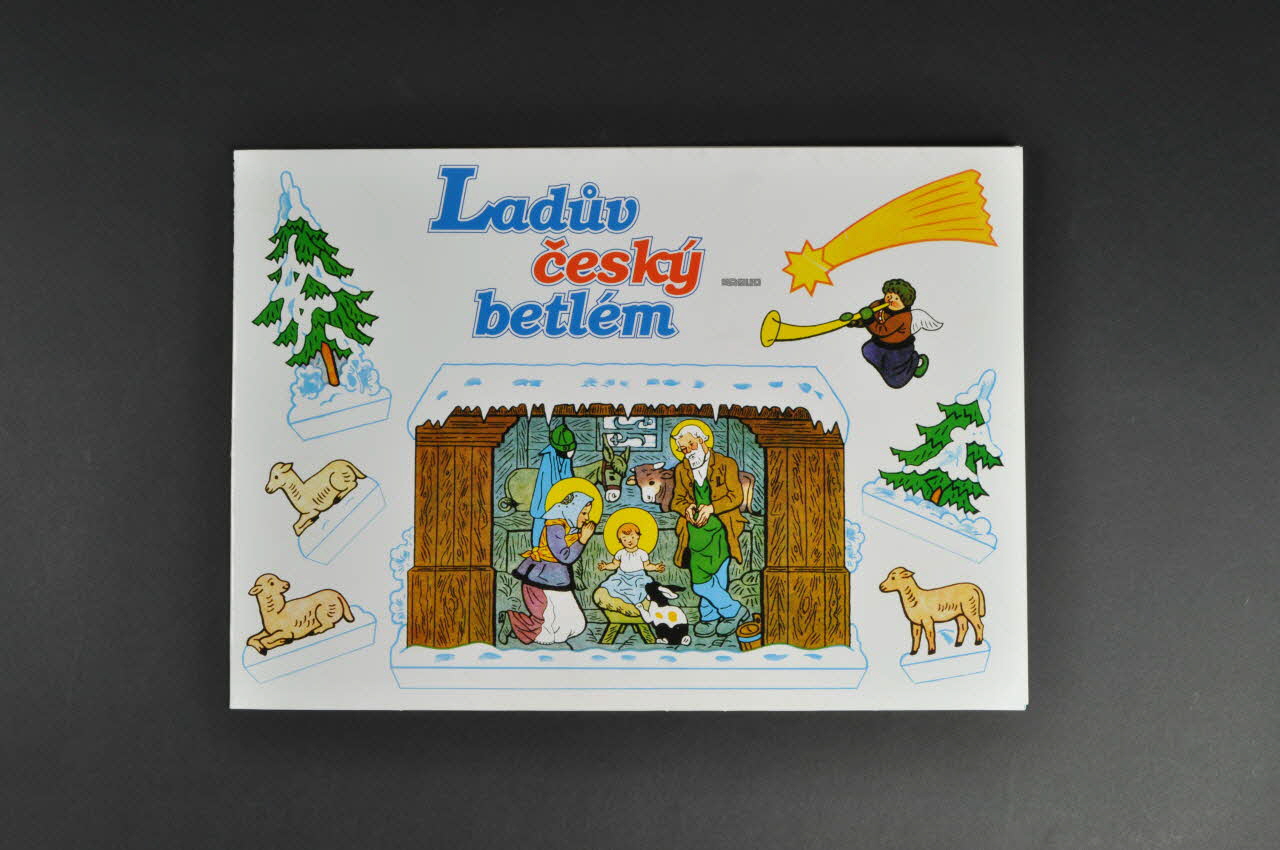 Josef Lada ; Imprimerie Grafiatisk crèche de Noël domestique Crèche tchèque de Lada Pardubice, République Tchèque 2003 2004.257.6 Photo Mucem