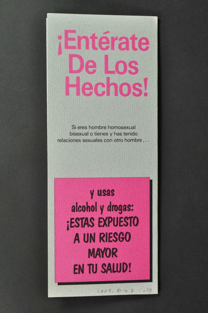 18 Th Street Service Dépliant "Do you suck men" (Sucez-vous des hommes ?) USA 1990 2005.47.49 Photo Mucem