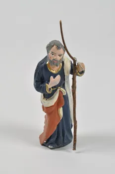 figurine de crèche Saint Joseph Campanie, Italie 2004 2004.259.3 Photo Mucem