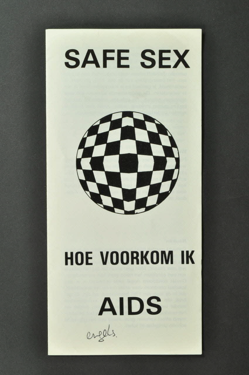 Initiatiefgroep Safe Sex Parties Dépliant "Safe sex. Hoe voorkom ik AIDS" (Safe sex. Comment??? Pays-Bas 1986/5 2005.47.58 Photo Mucem
