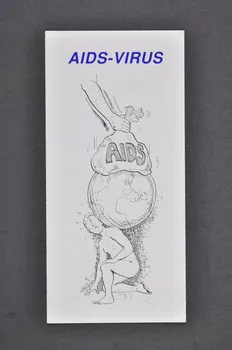 Stichting Bio-Wetenschappen En Maatschappij Dépliant "AIDS-Virus" (Le virus du sida) Pays-Bas 1990 2005.47.60 Photo Mucem